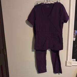 Jaanuu Women's Purple Scrub Set